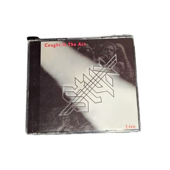 Styx Caught In The Act Live Double Cd Tested Pre-owned 1984 - Picture 2 of 5